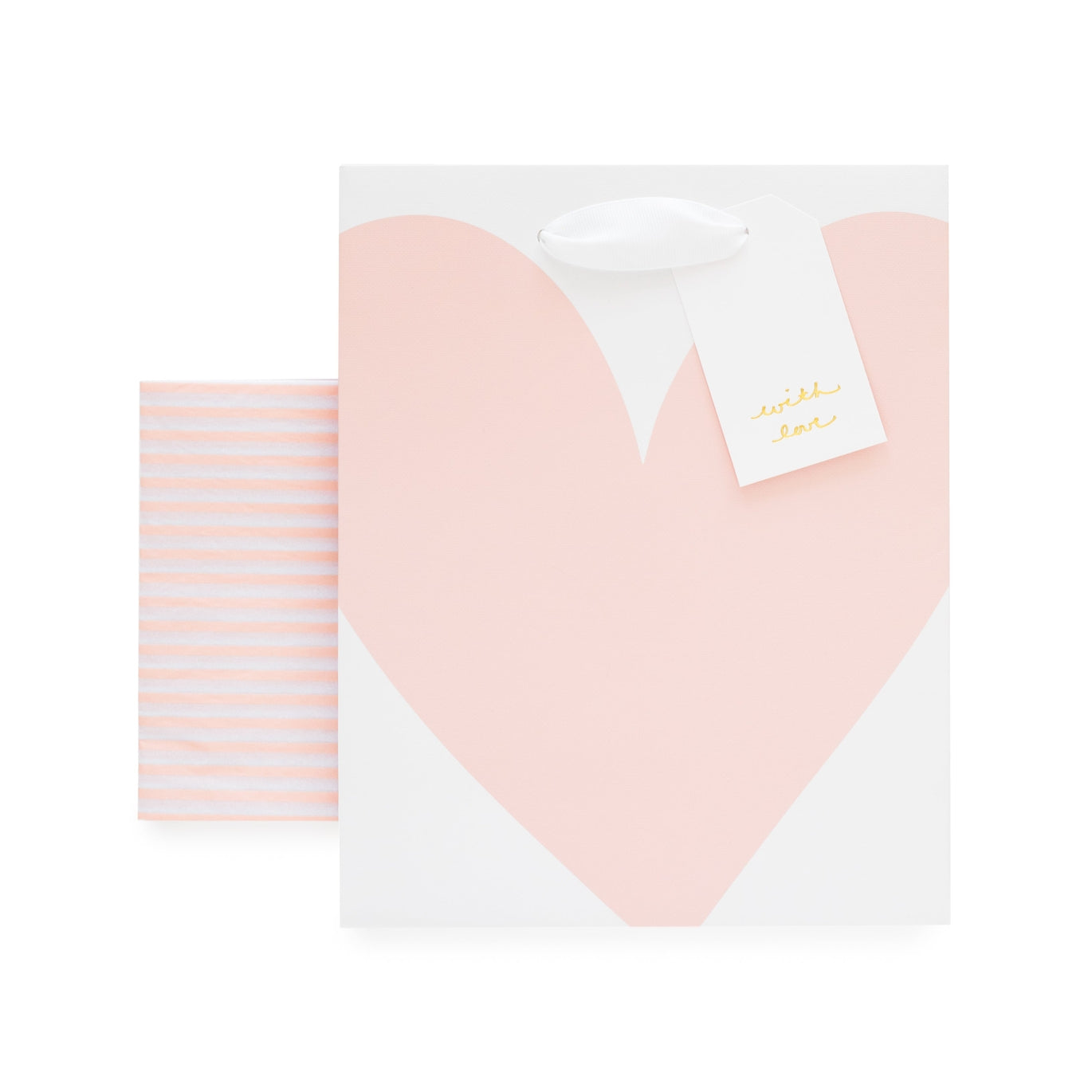 Pink Heart Gift Bag Set