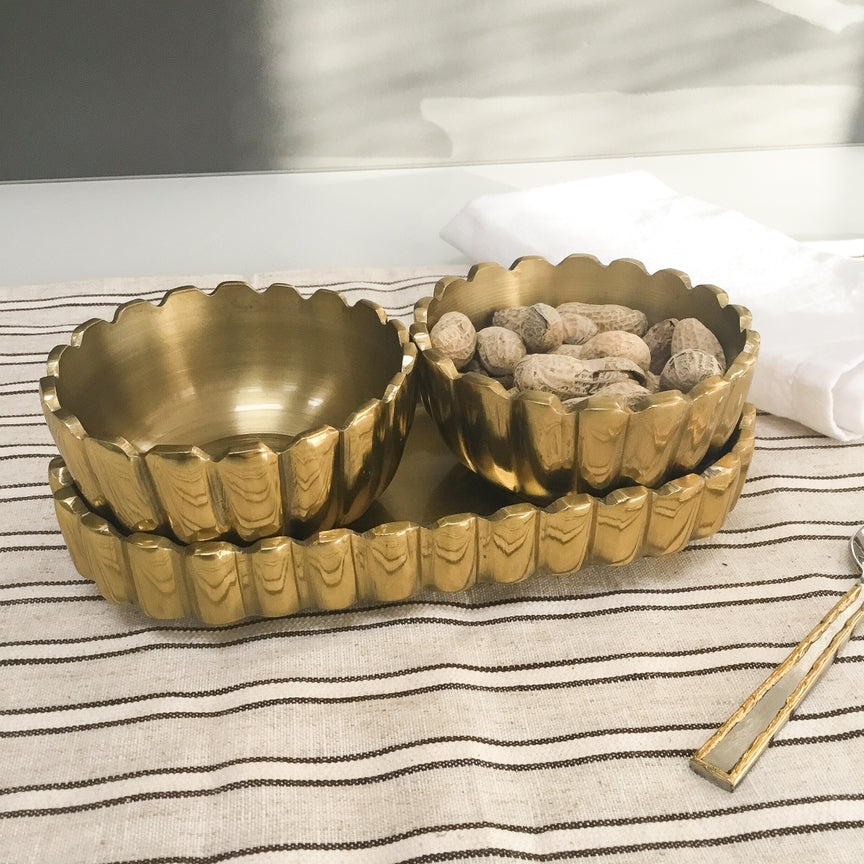 Gold Serving Set