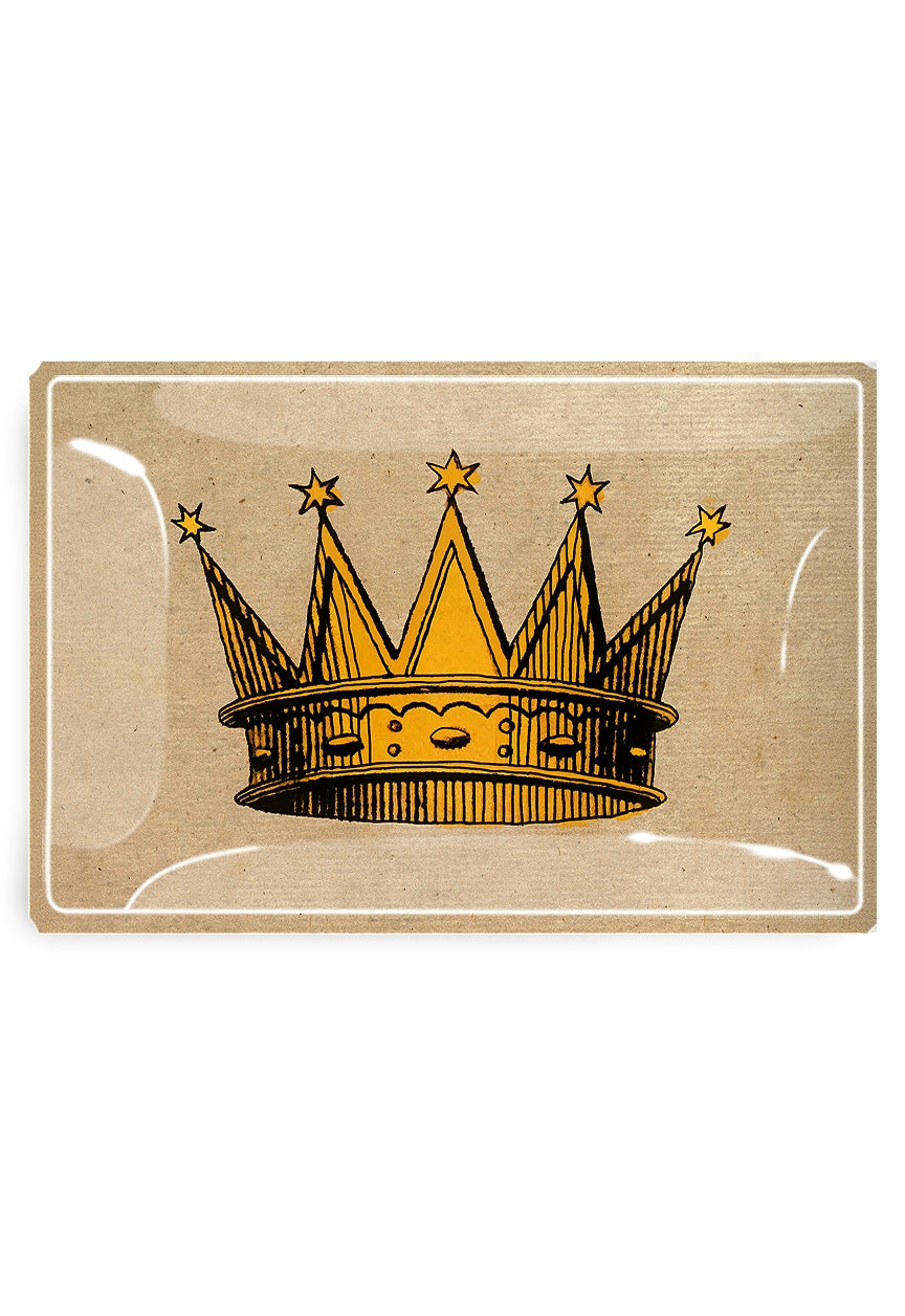 17th Century Sun Crown Decoupage Tray