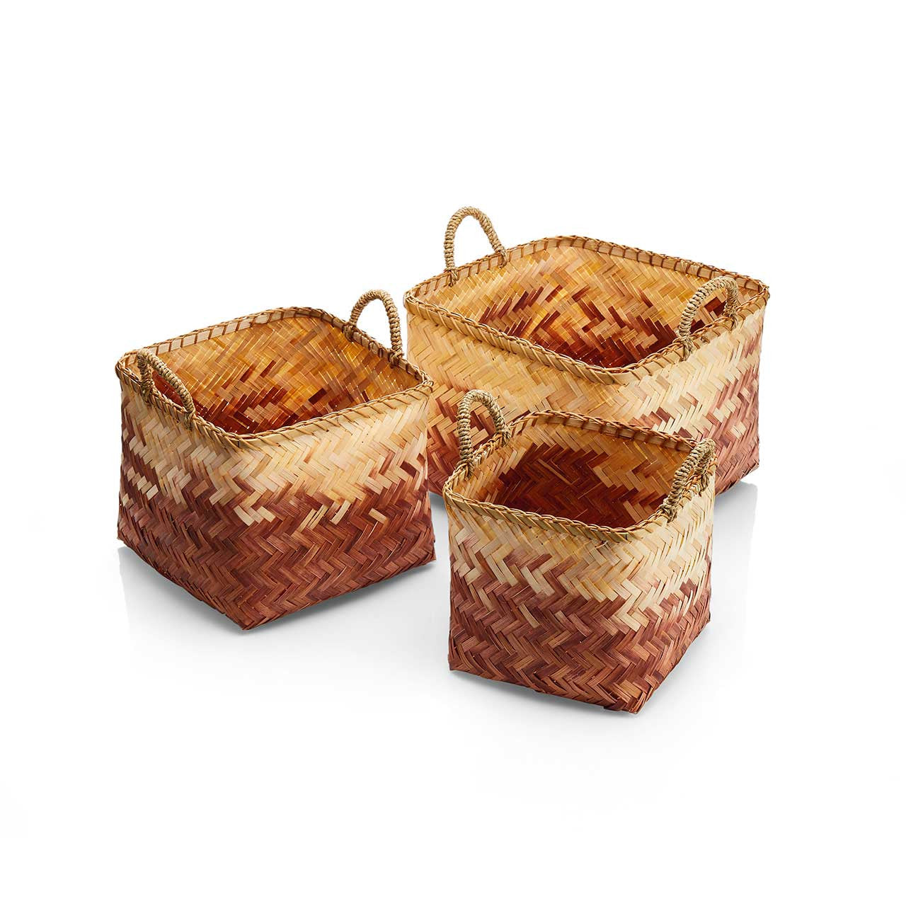 Dusk Ombre Bamboo Basket