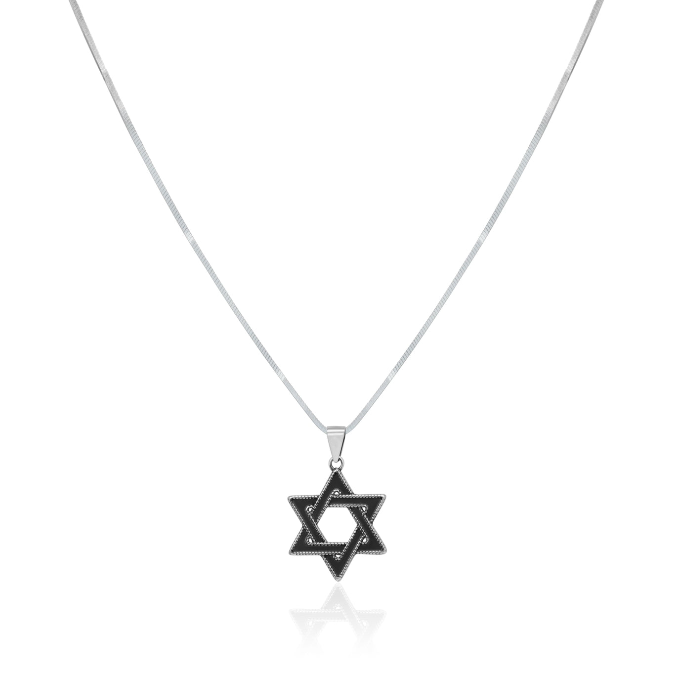 Jewish Star Necklace for Men