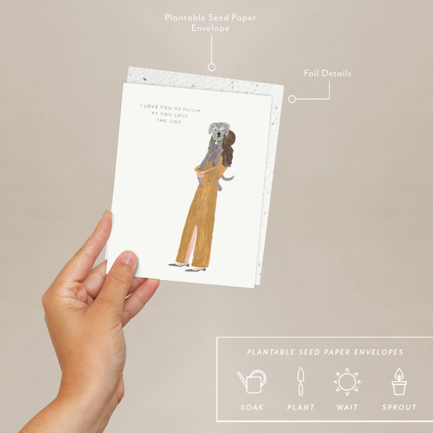 Plantable Card - Girl and Dog
