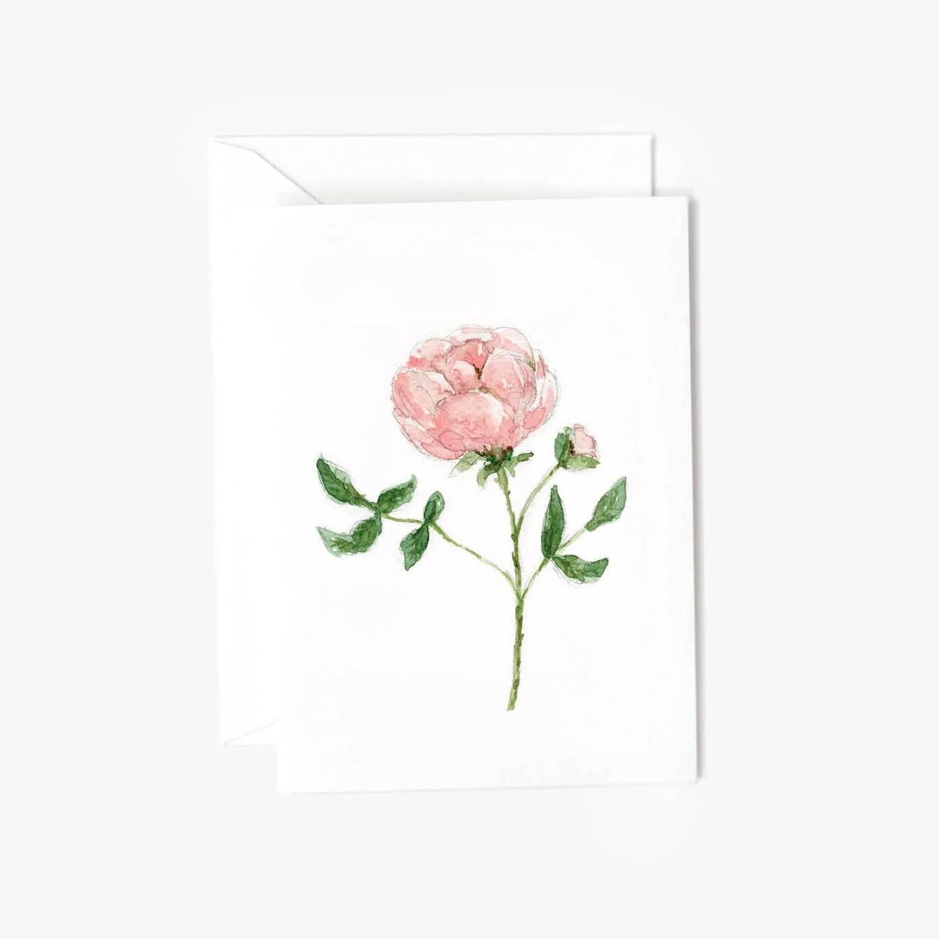 Garden Rose Stem Mini Notecard