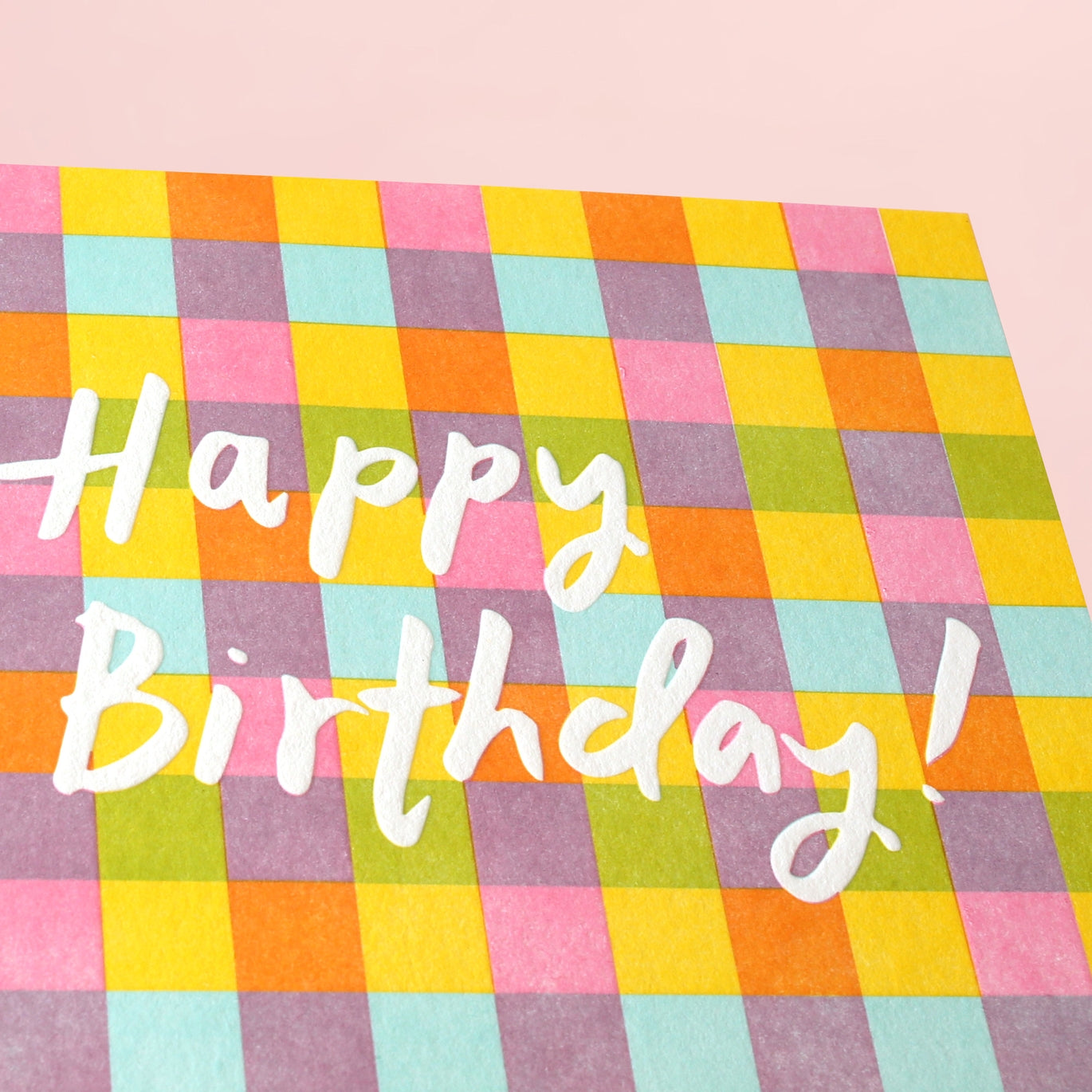 Plaid Birthday Greeting Card