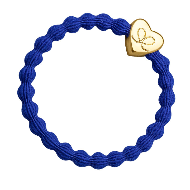 Gold Heart Elastic Hair Tie