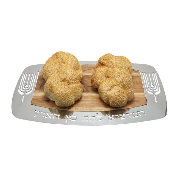 Rectangular Metal Framed Challah Board