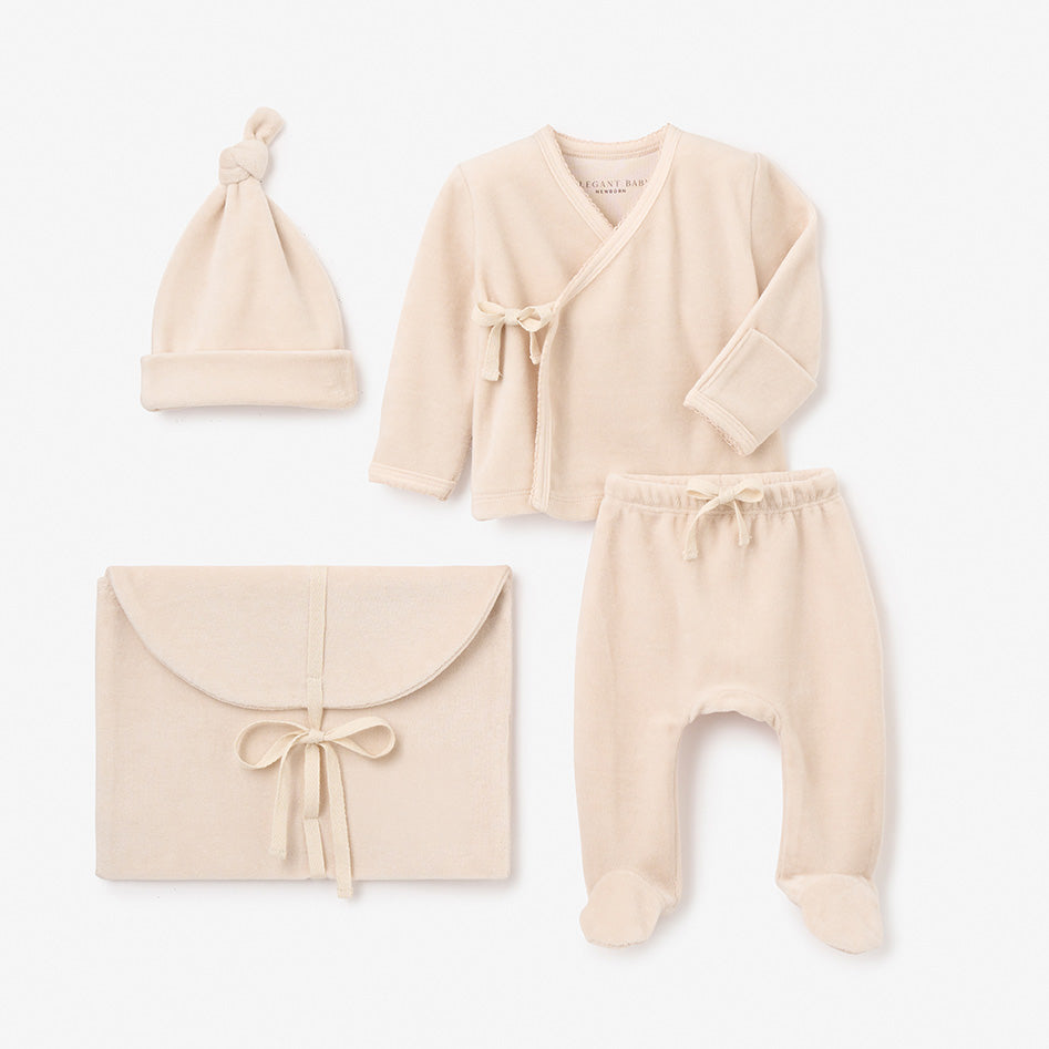 Velour Baby Layette Set