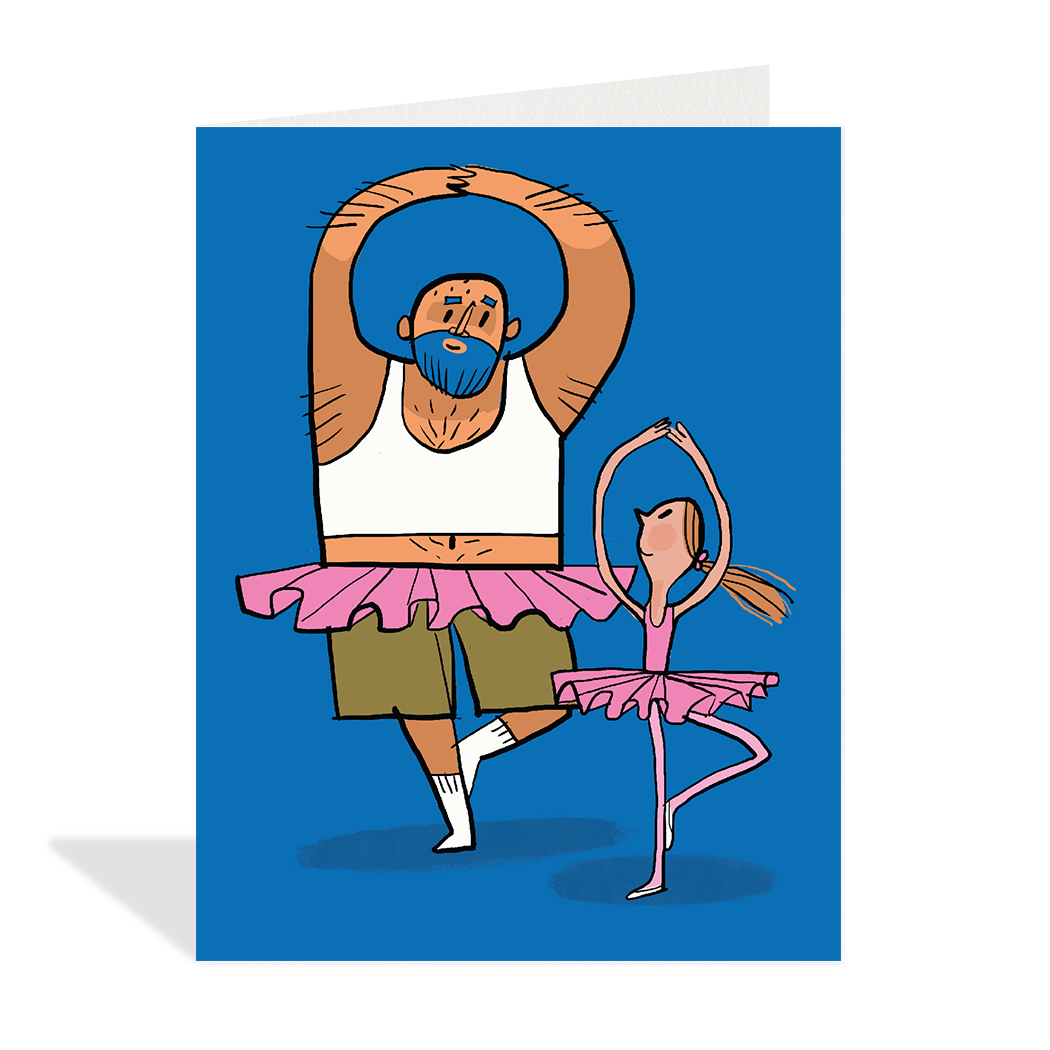 Two Ballerinas Father's Day Card