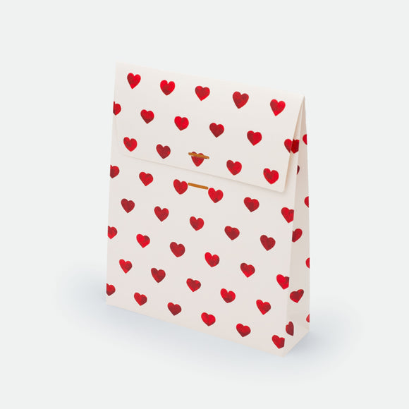 Red Hearts Gift Bag
