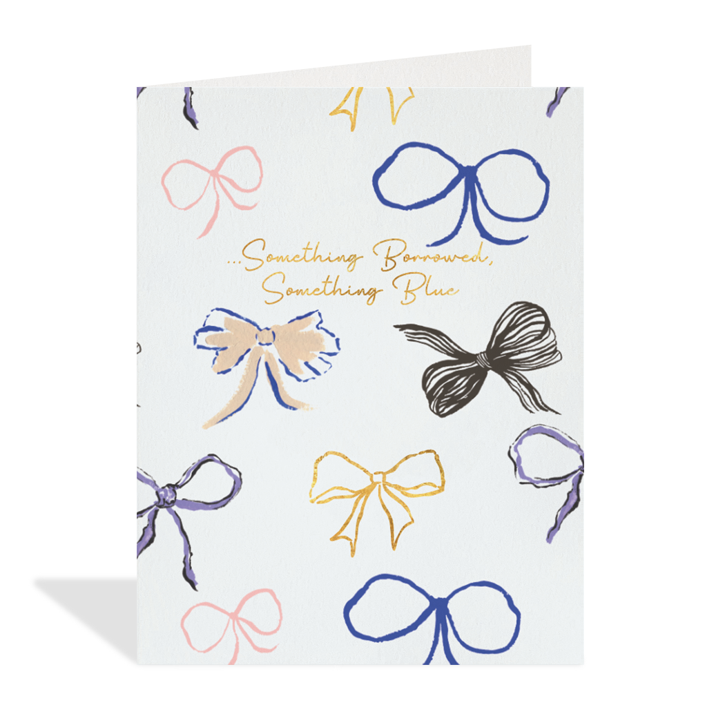 Something Blue Wedding Card
