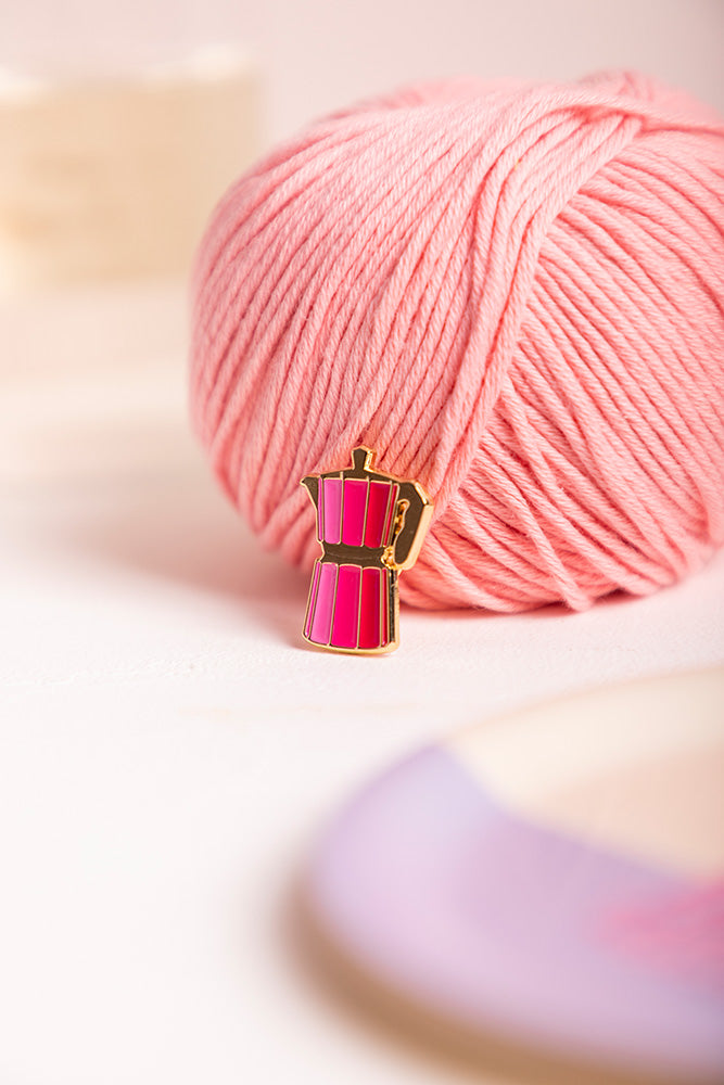 Pink Coffee Pin
