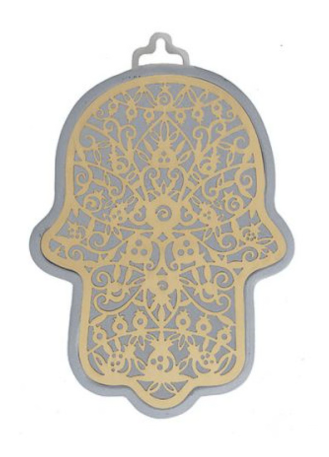 Small Brass & Silver Hamsa