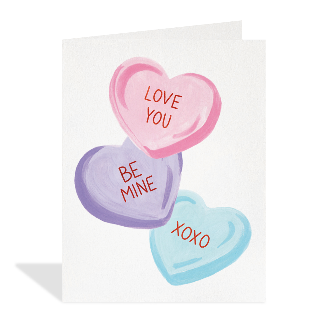 Candy Hearts Card