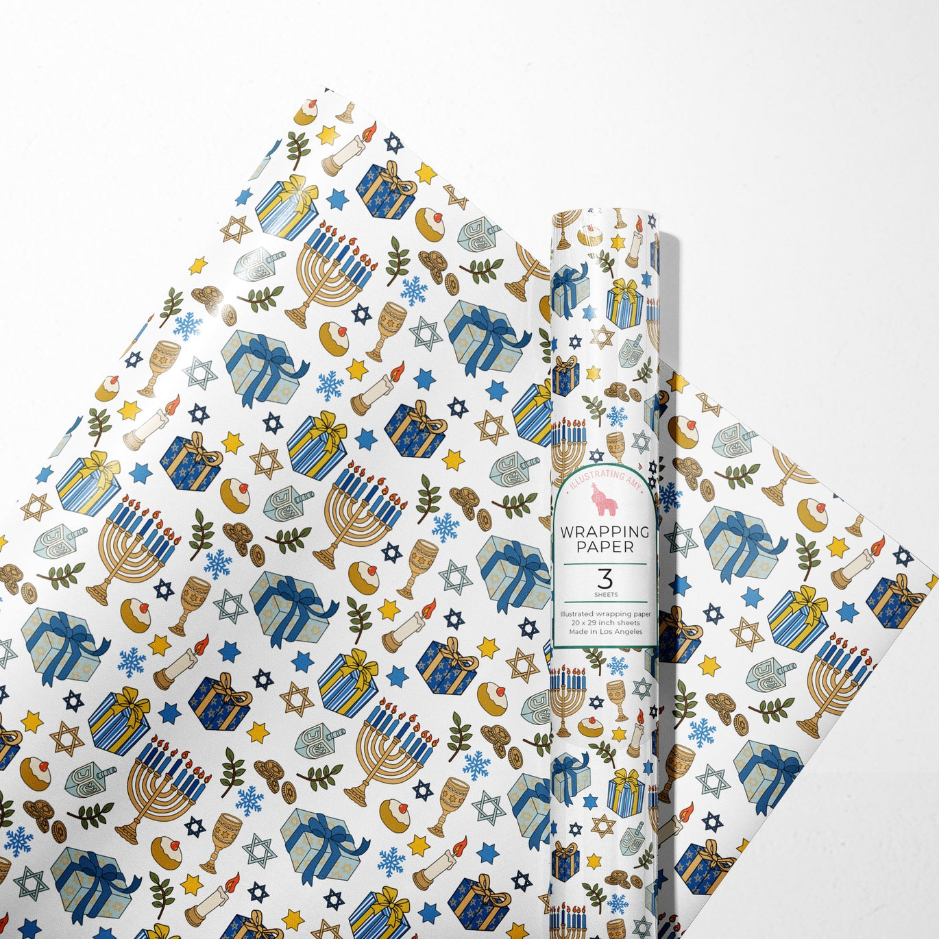 Holiday Hanukkah Gift Wrap