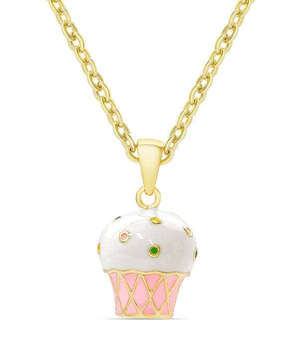 Cupcake Pendant Necklace