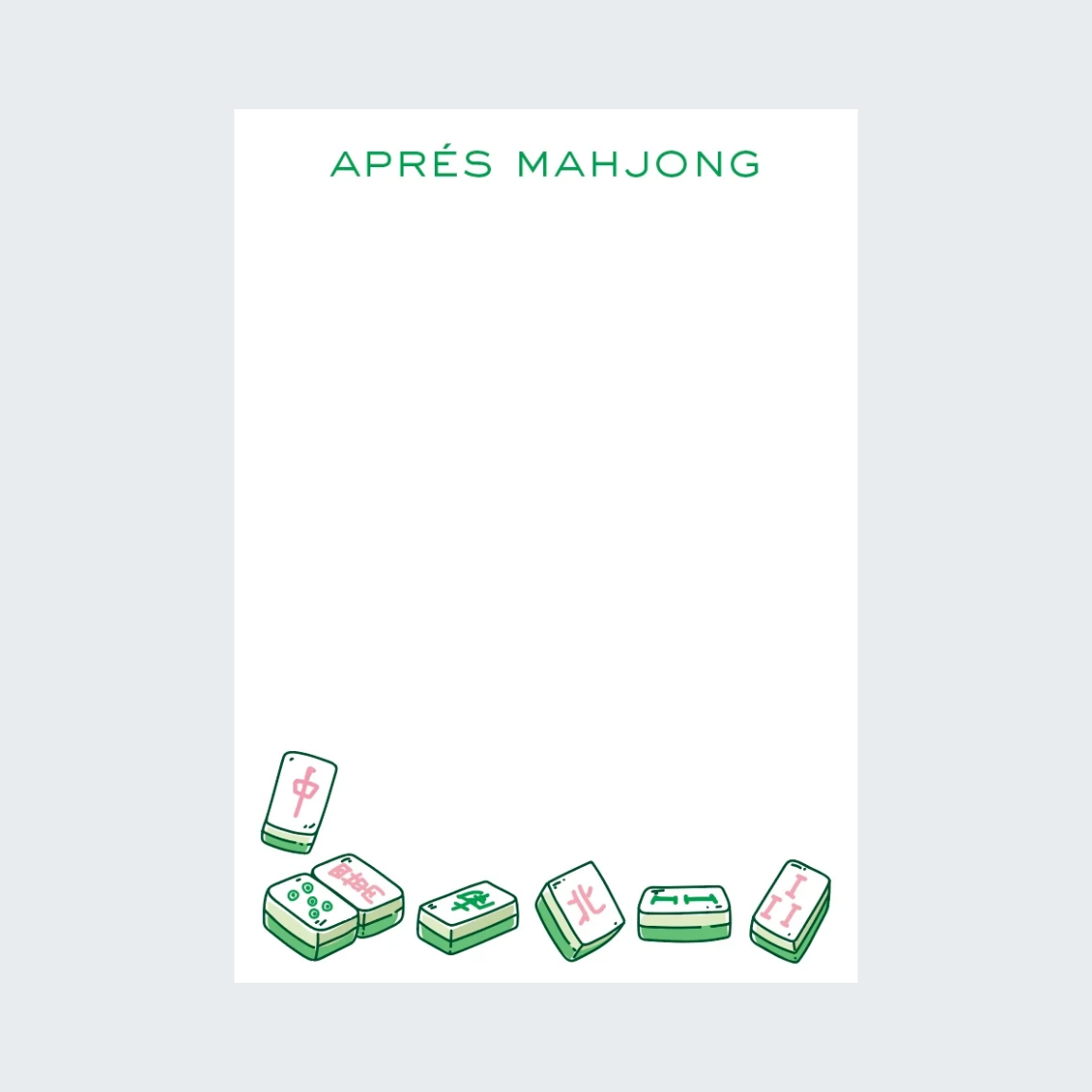 Apres Mahjong Notepad