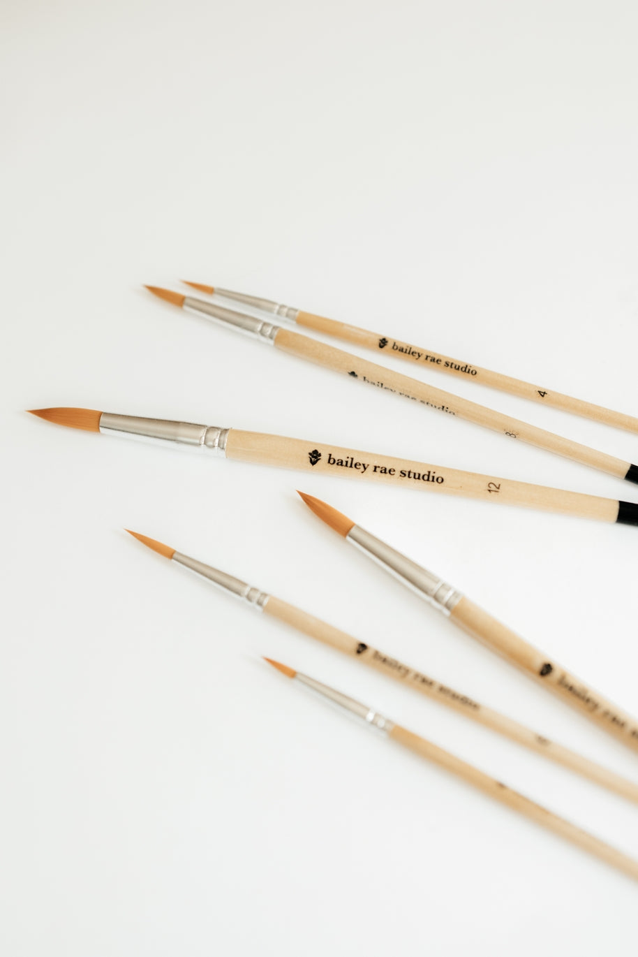 Round Tip Watercolor Brush Set