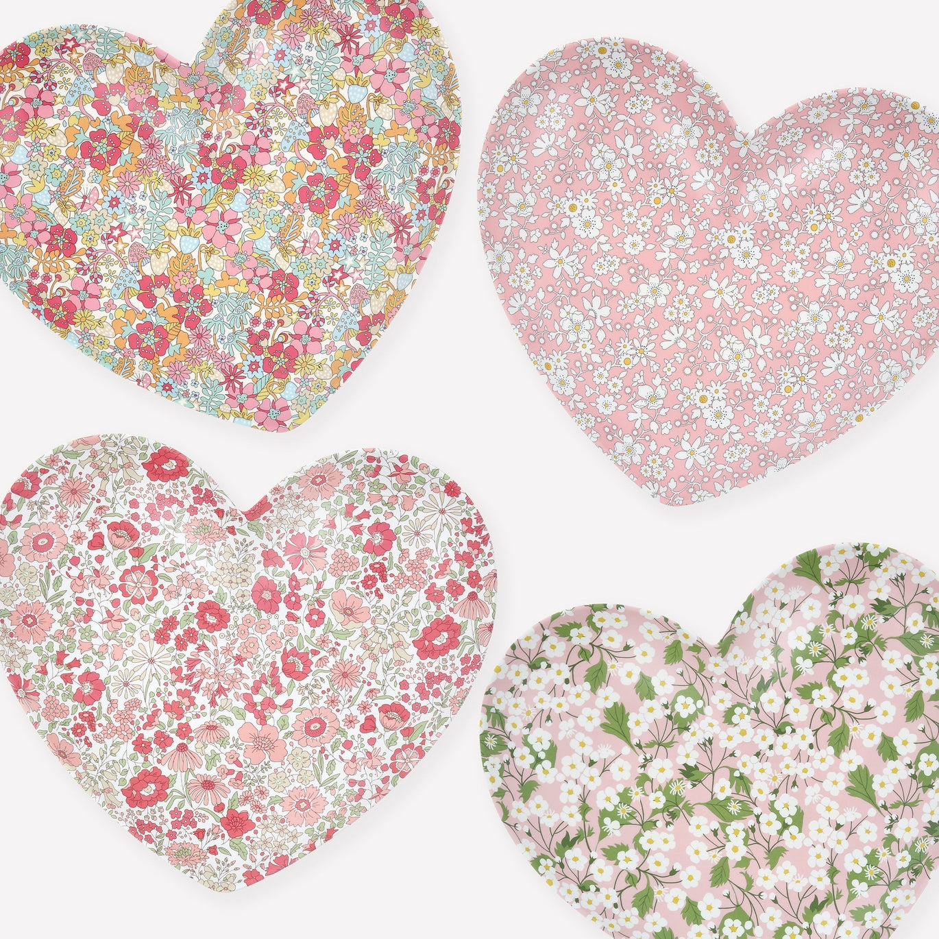 Meri Meri x Liberty Heart Plates