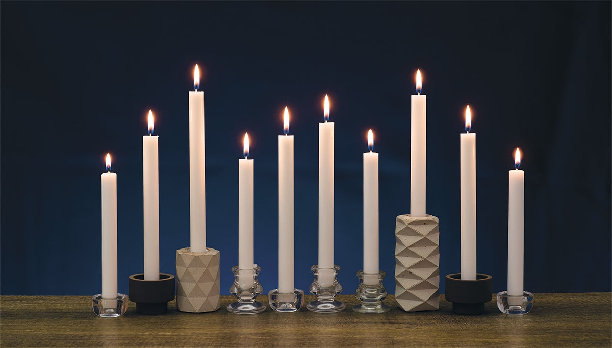 Tapered Shabbat Candles