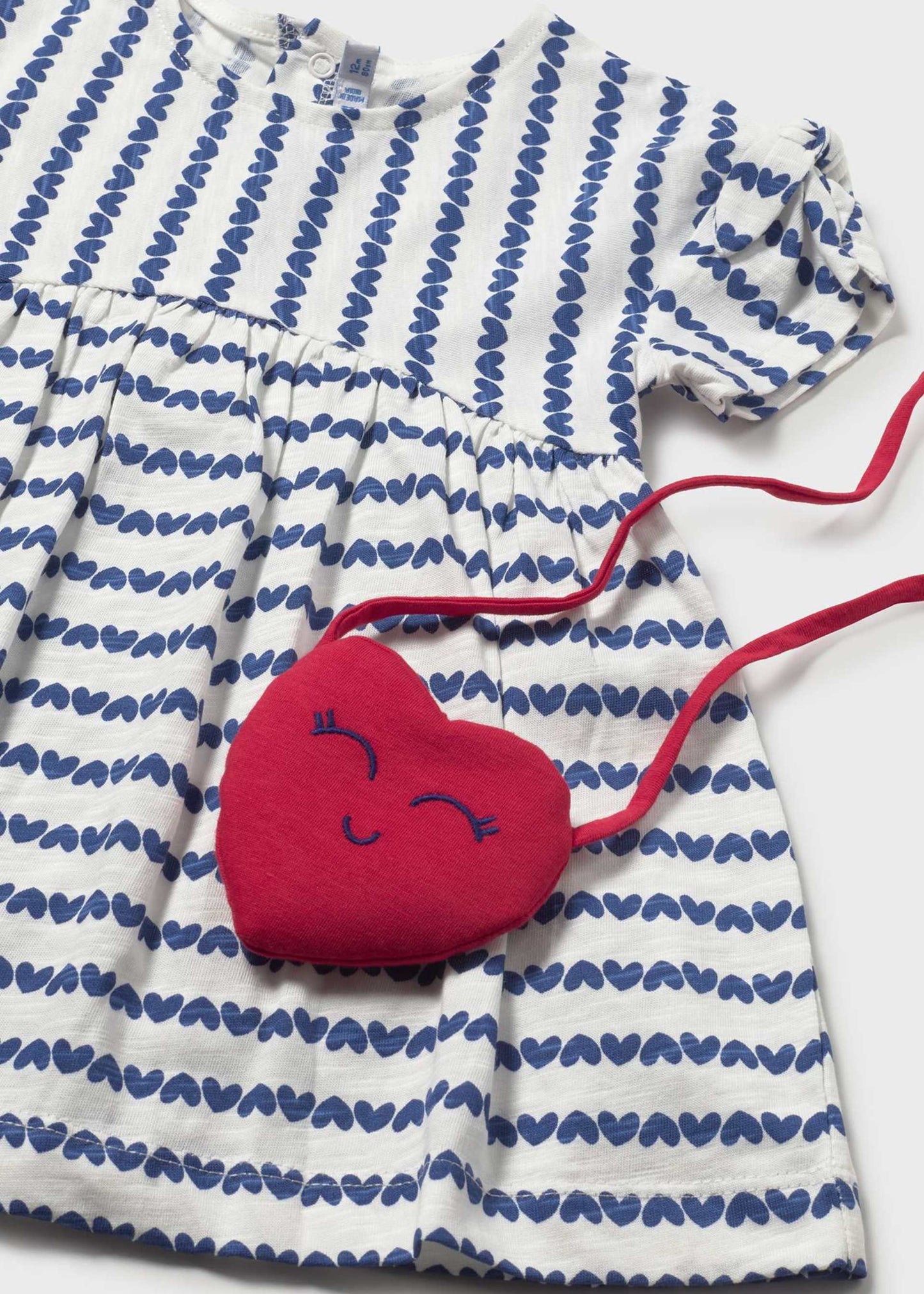 Striped Dress with Crossbody Bag