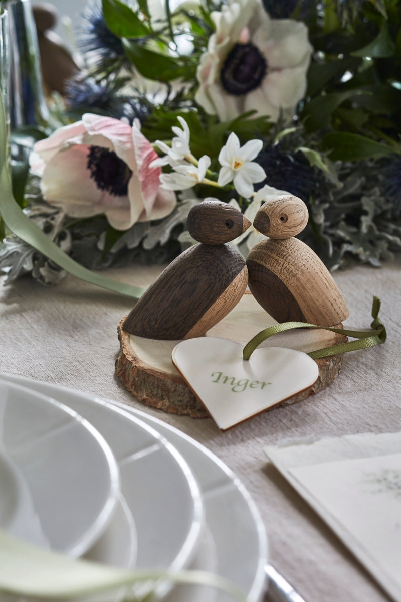 Sparrows Wooden Figurines