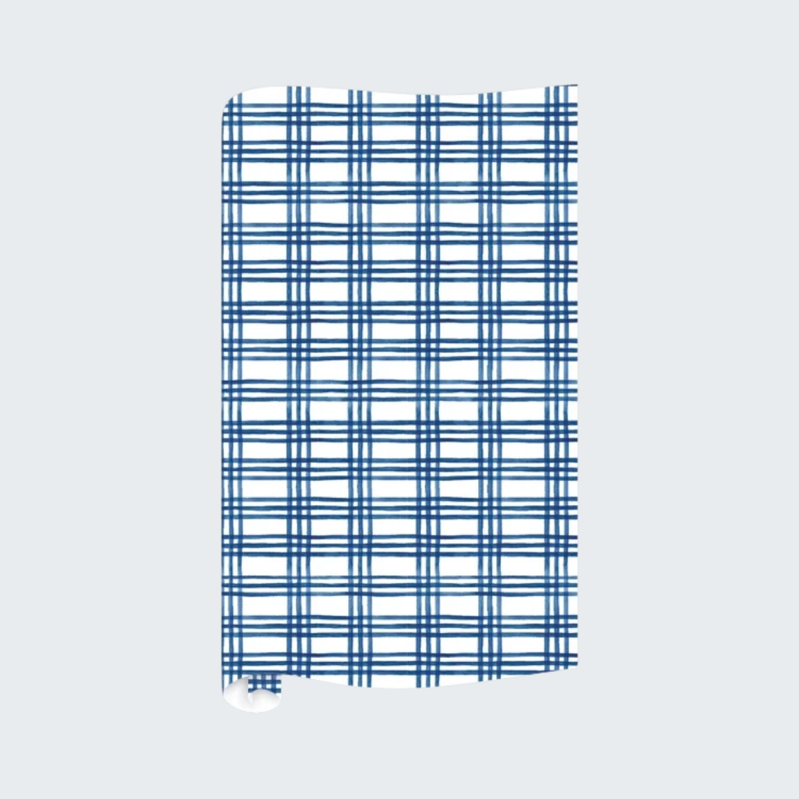 Blue Plaid Pattern Wrapping Paper
