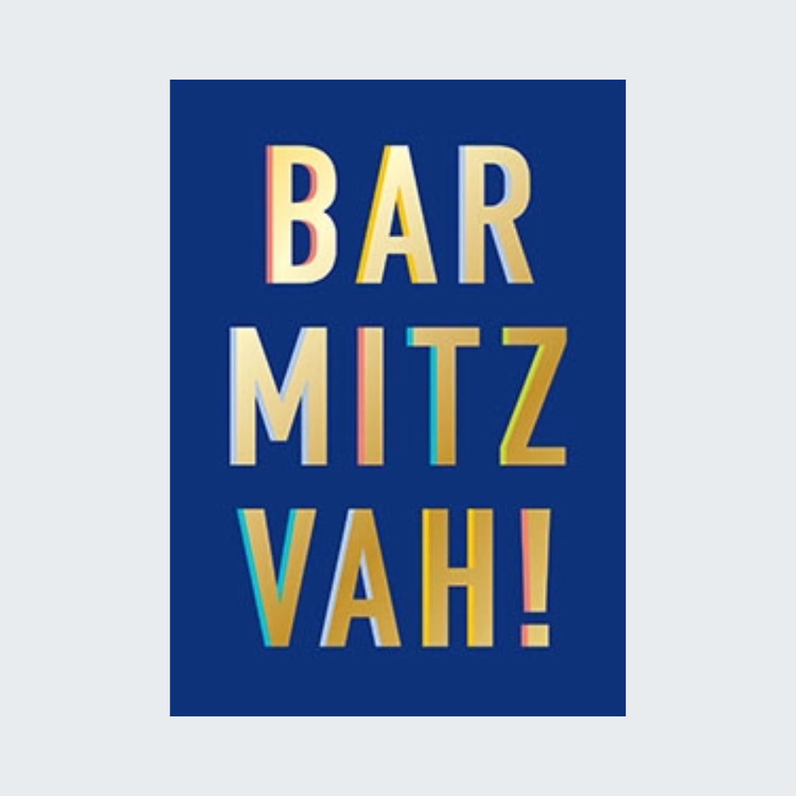 Bold Bar Mitzvah Card