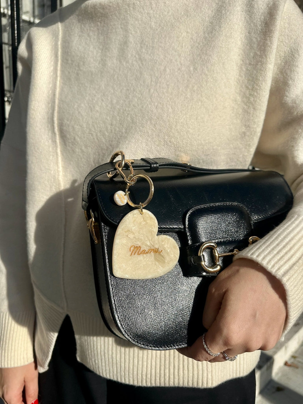 Mama Heart Bag Charm