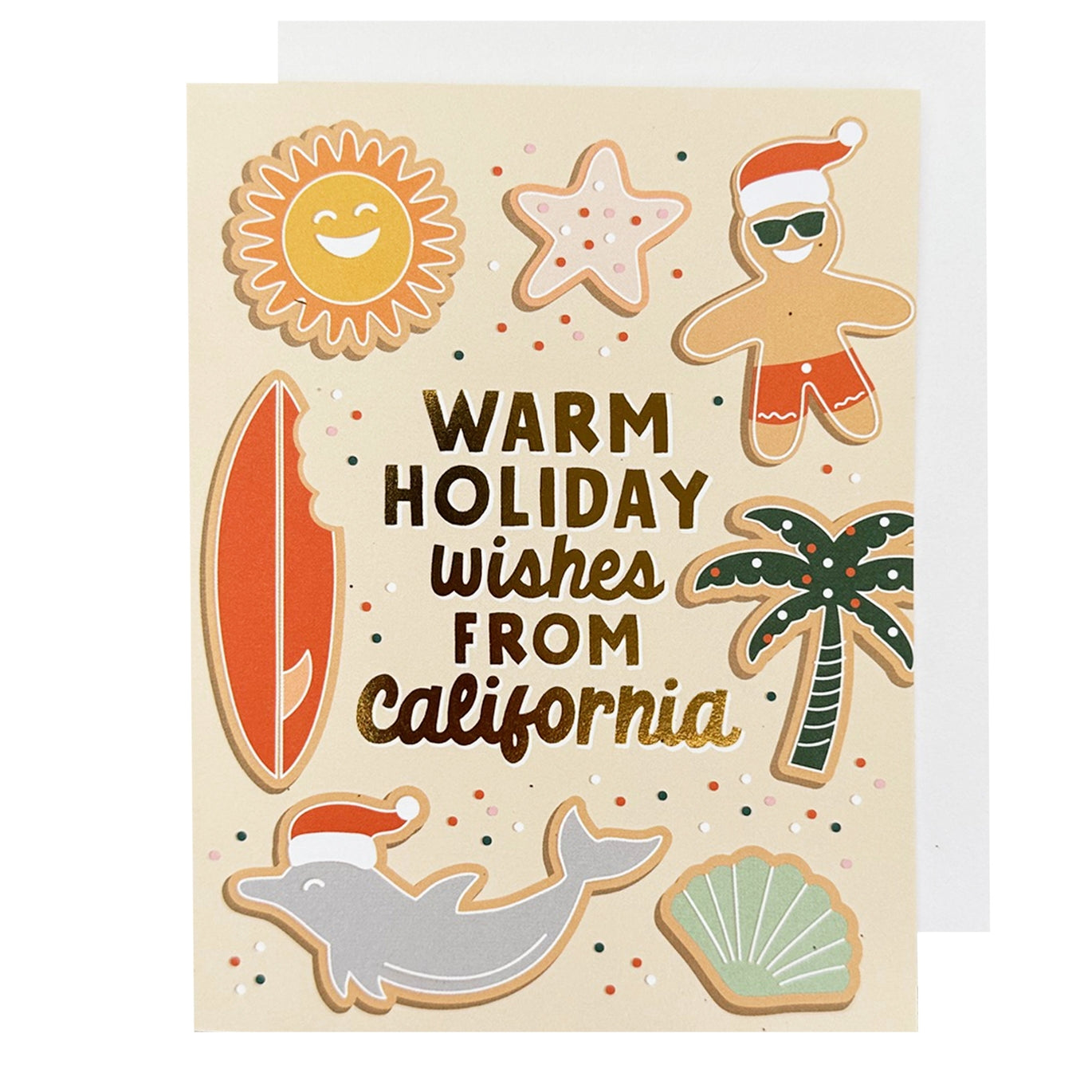 California Warm Holiday Wishes Card