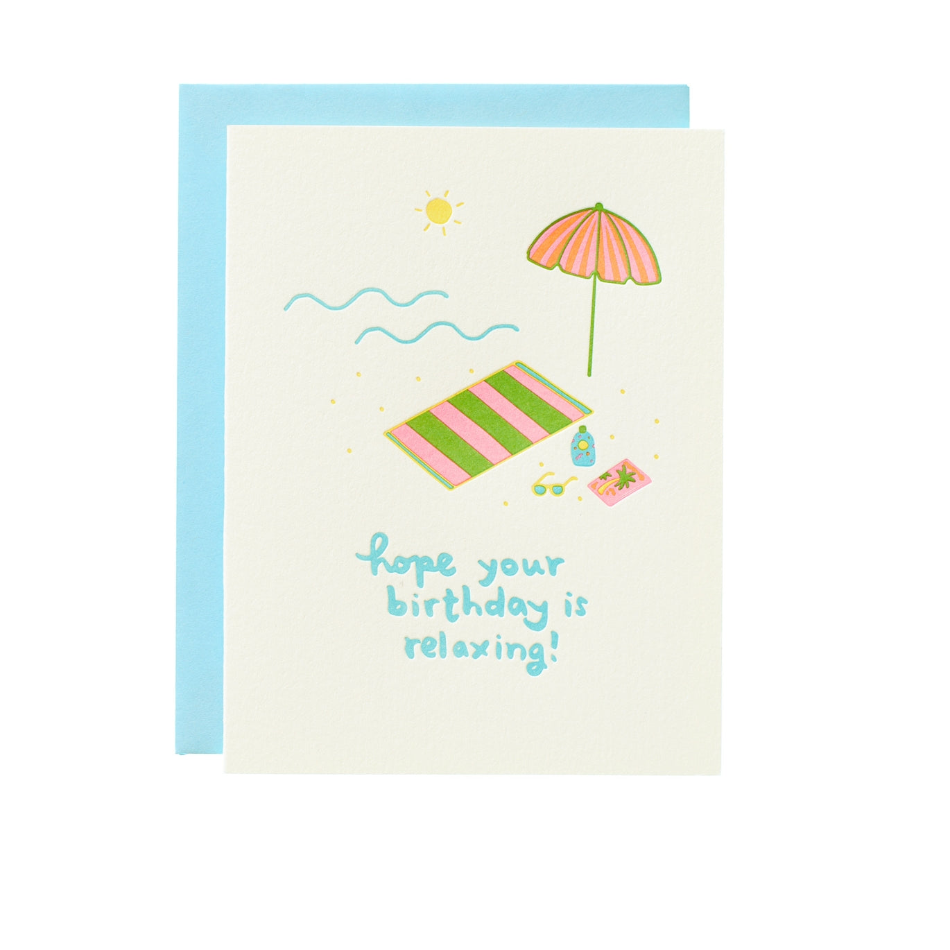 Beach Birthday Greeting Card