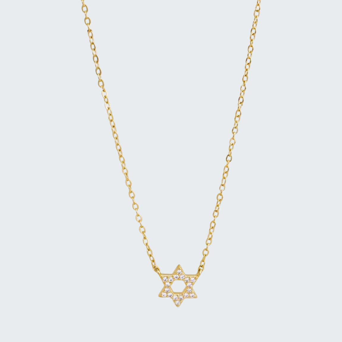 Crystal Set Star of David Necklace