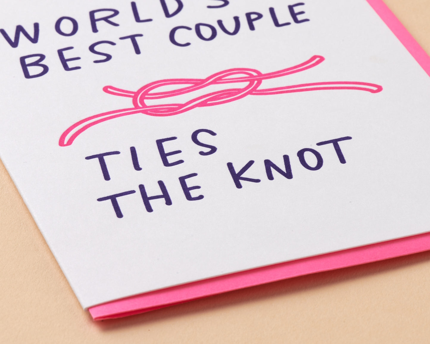 Ties the Knot Wedding Card