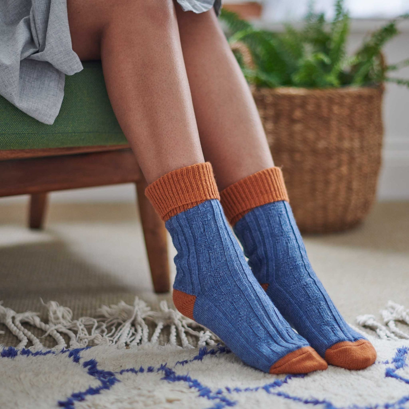 Cashmere Blend Slouch Socks