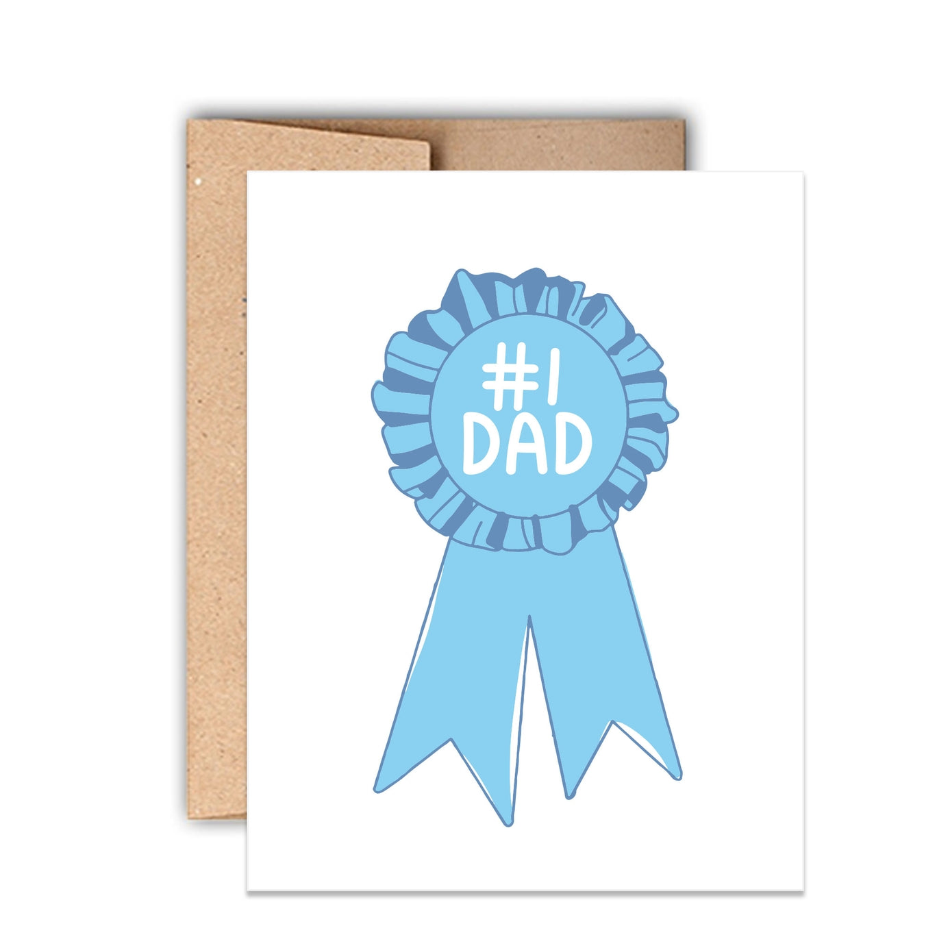 #1 Dad Ribbon Father's Day Card
