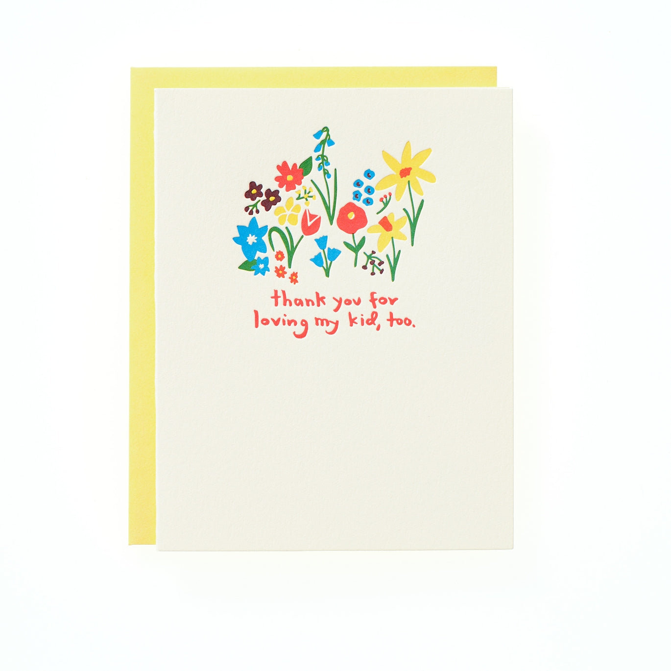 Love My Kid Thank You Greeting Card