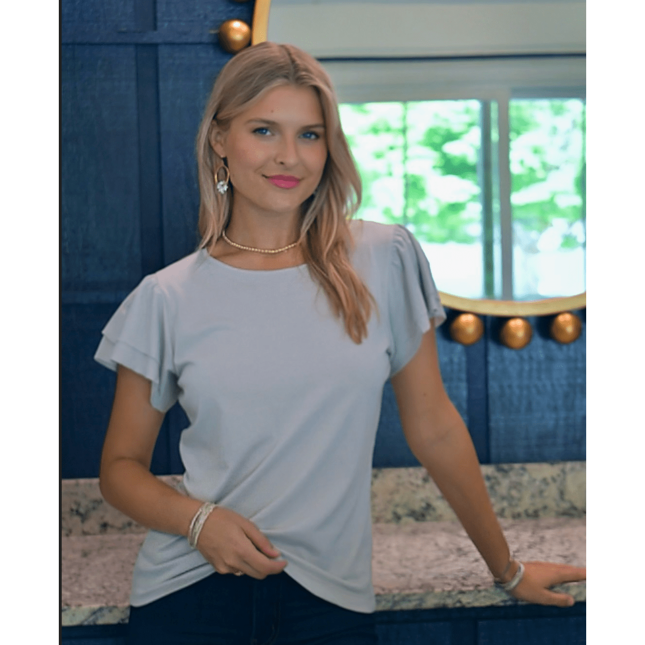 Short Sleeve Flutter Tee