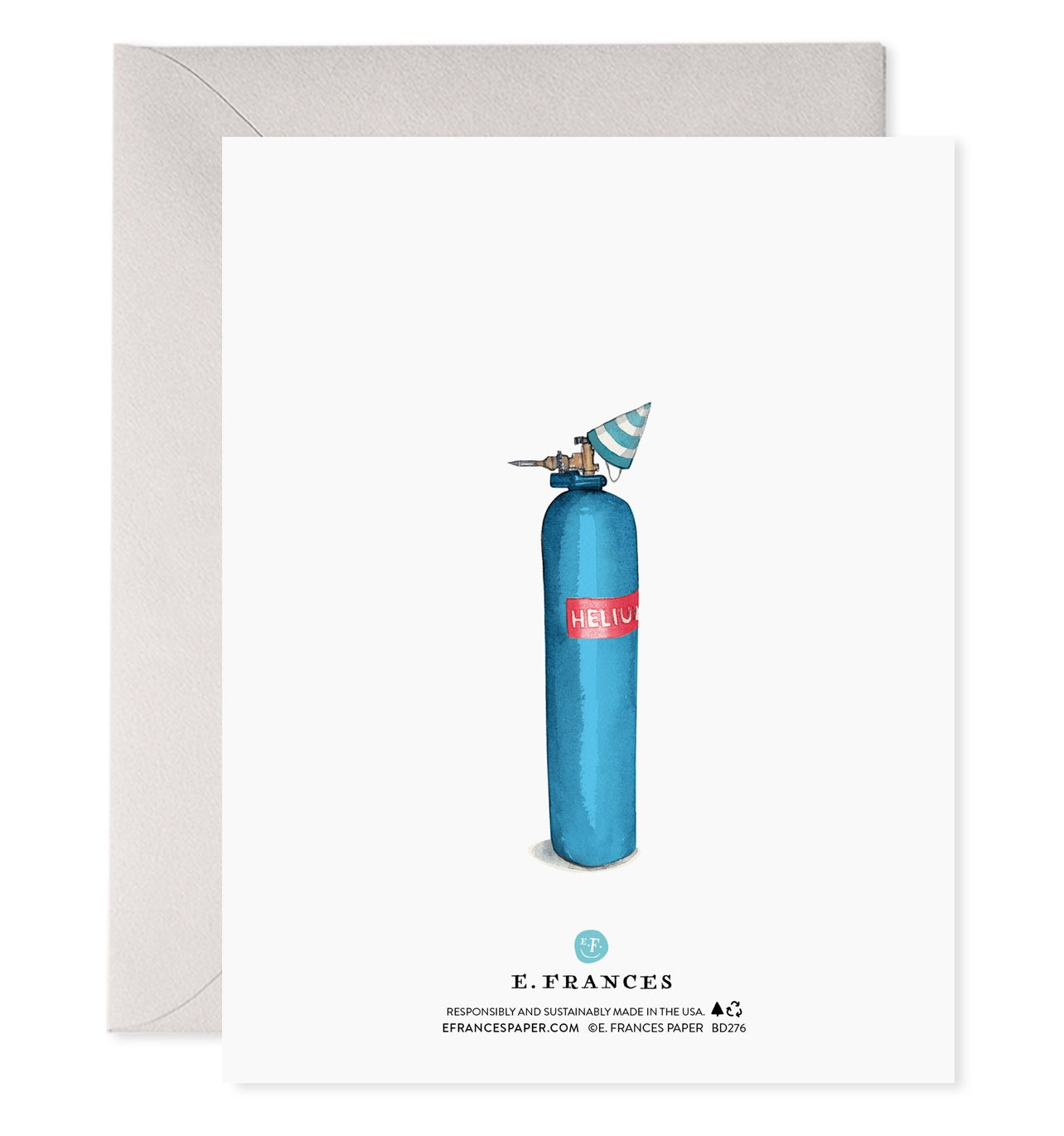 Helium 60 Birthday Greeting Card