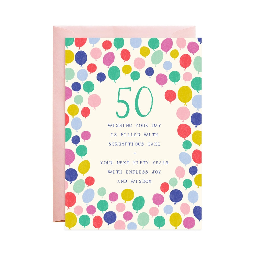 Spiffy Fifty Birthday Card