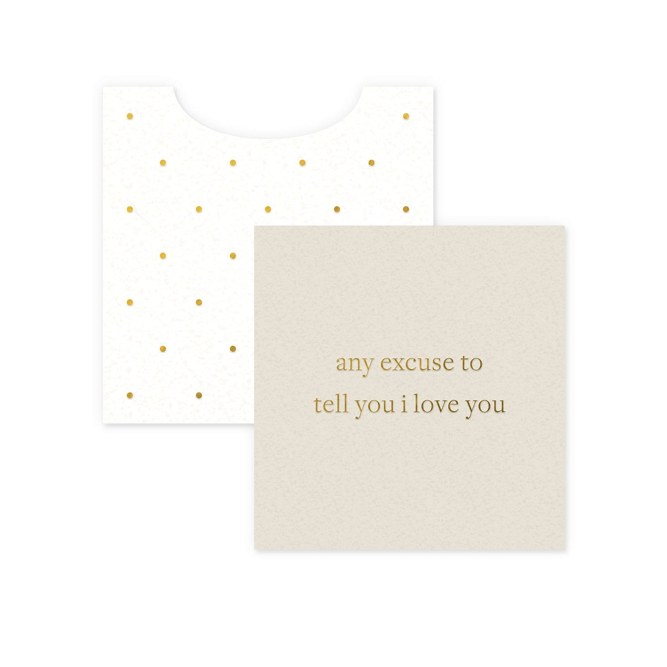 Excuse Love Mini Enclosure Card