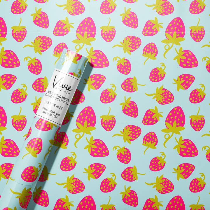 Strawberries Wrapping Paper