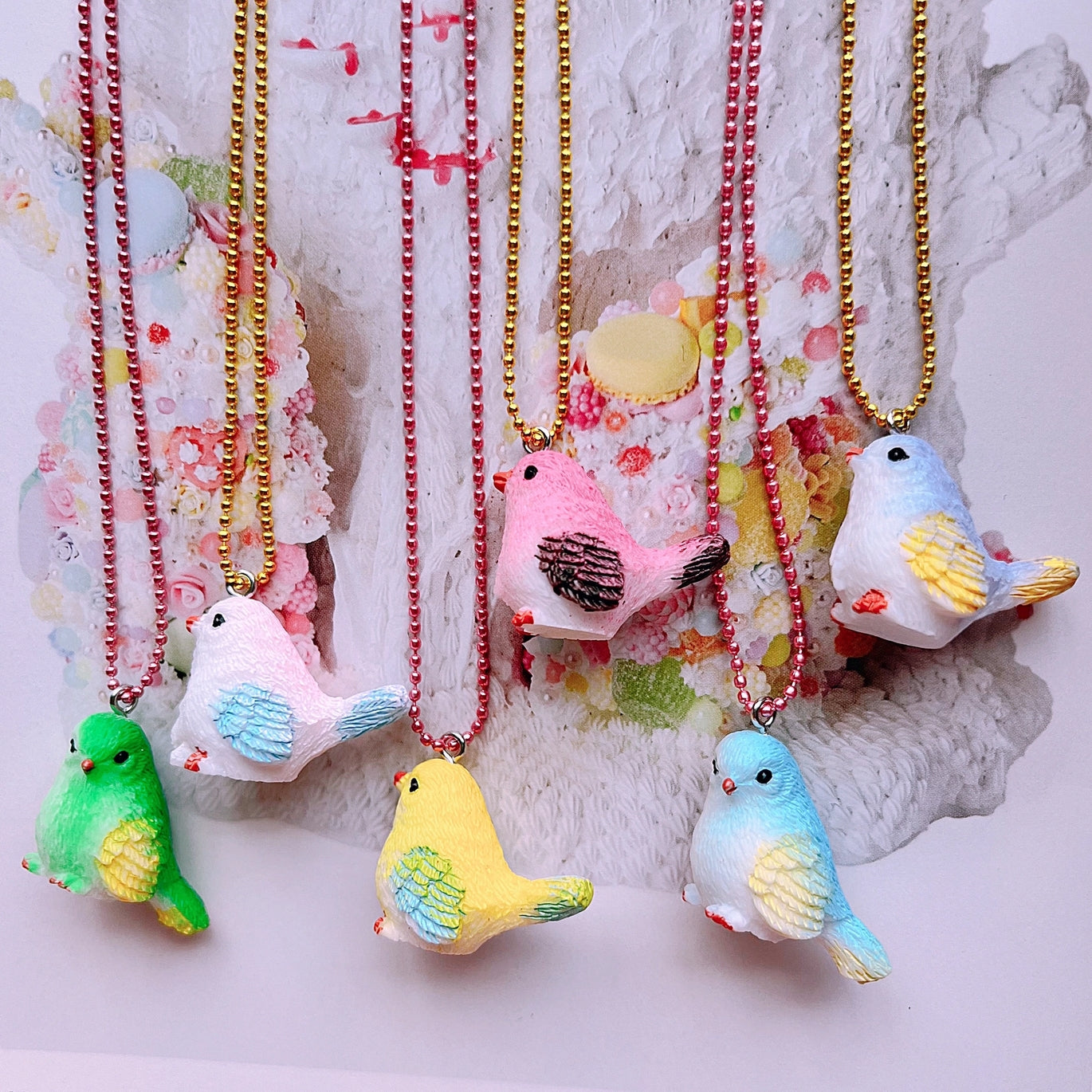 Color Bird Kids Necklace