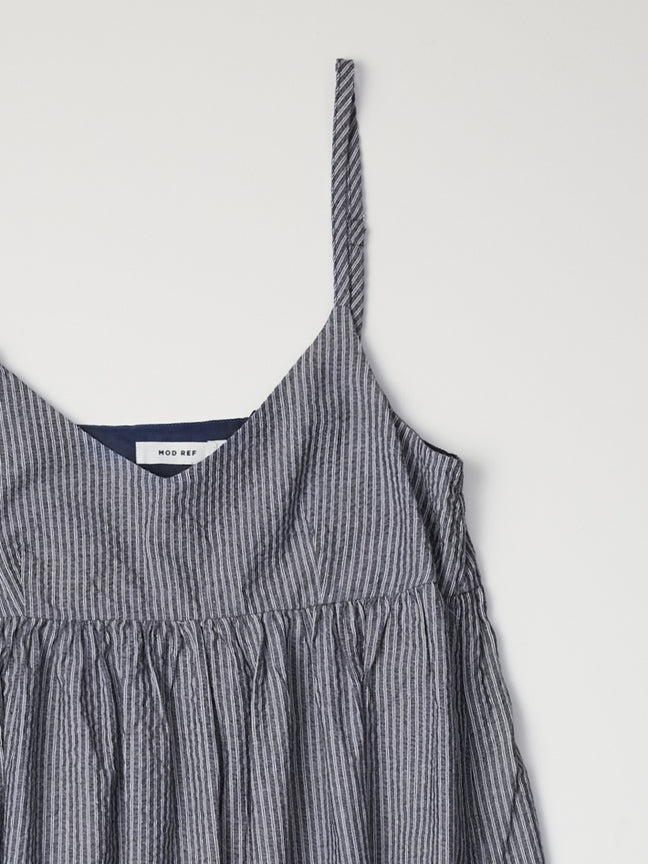 Ryland Striped Seersucker Dress