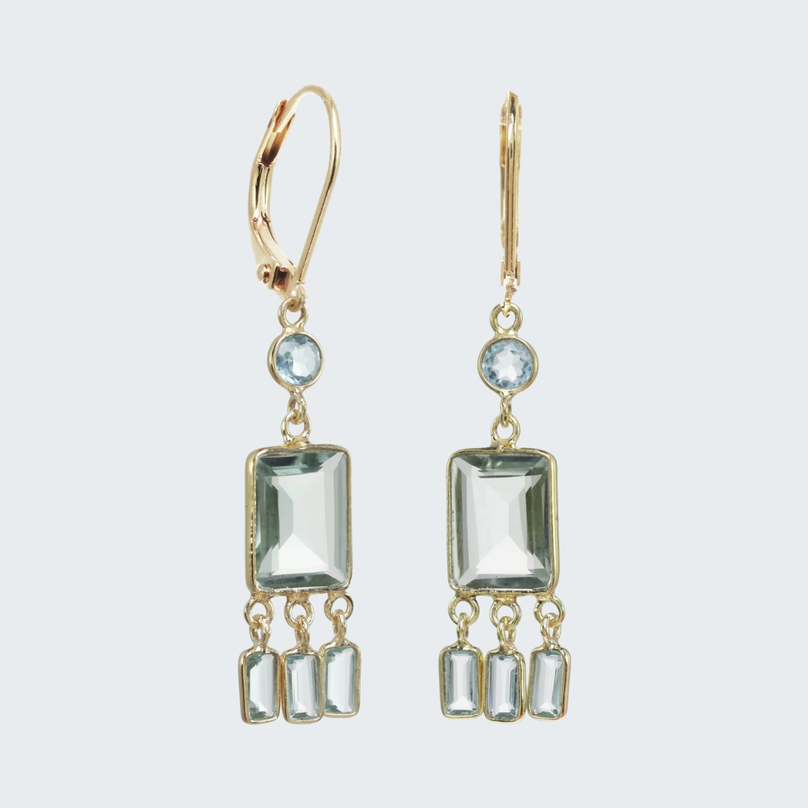 Flirty Fringe Bezel Earrings