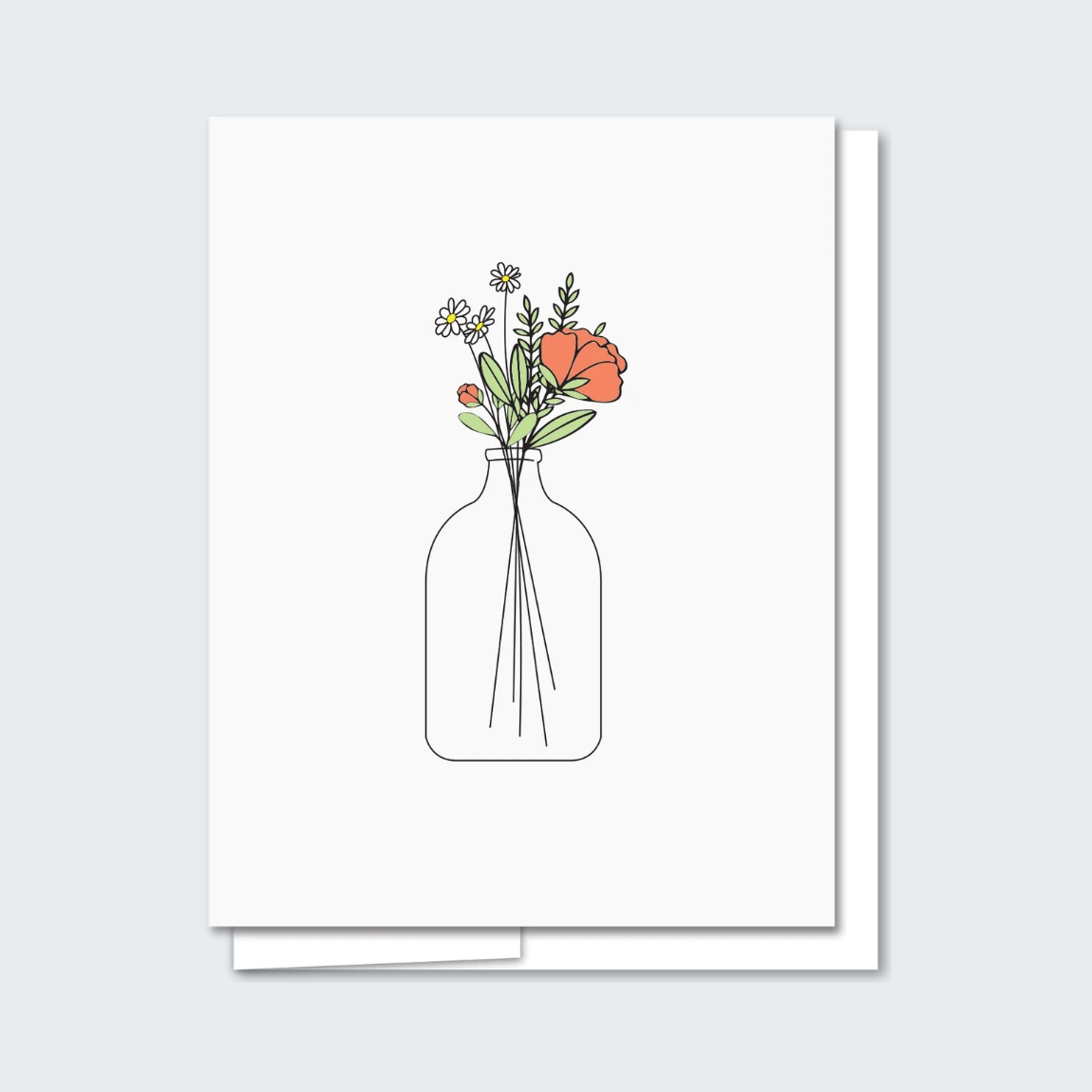 Flowers in A Vase Card