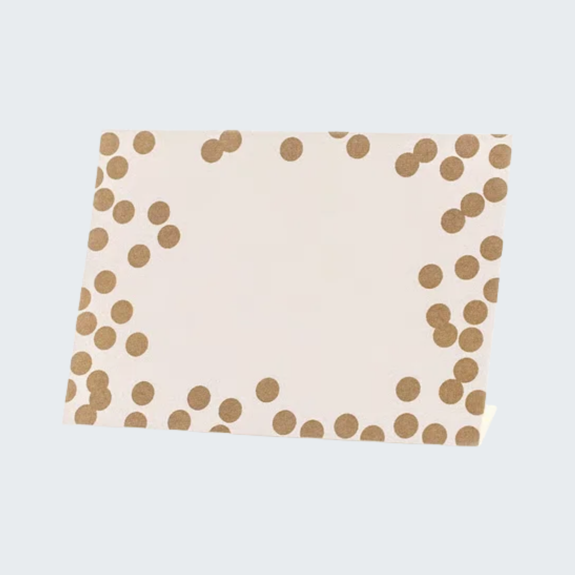 Gold Confetti Place Card