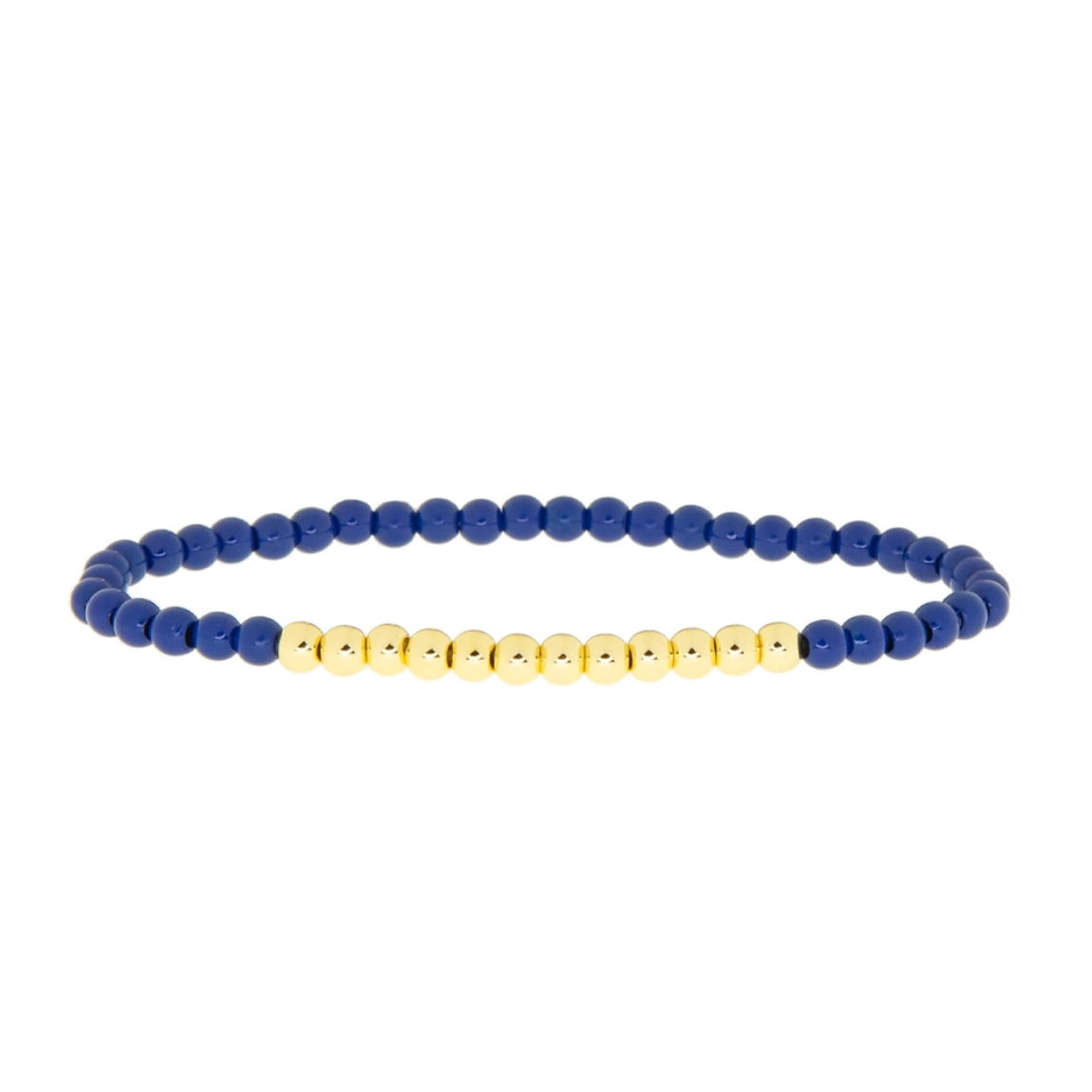 Gold & Royal Blue Ball Bracelet