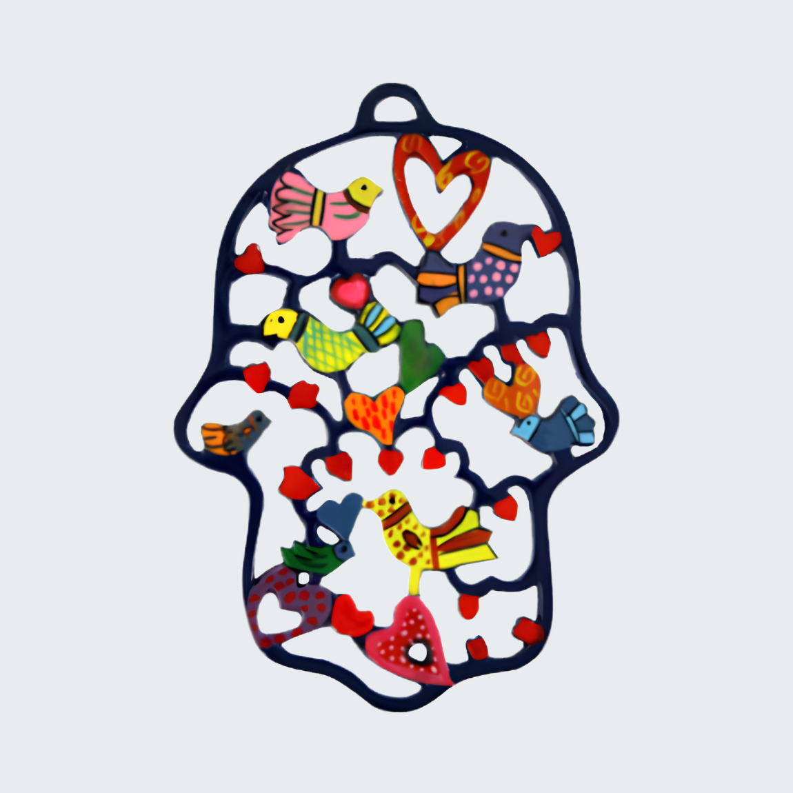 Hand Painted Amulet Hamsa