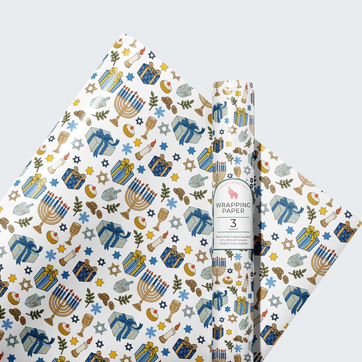Holiday Hanukkah Gift Wrap