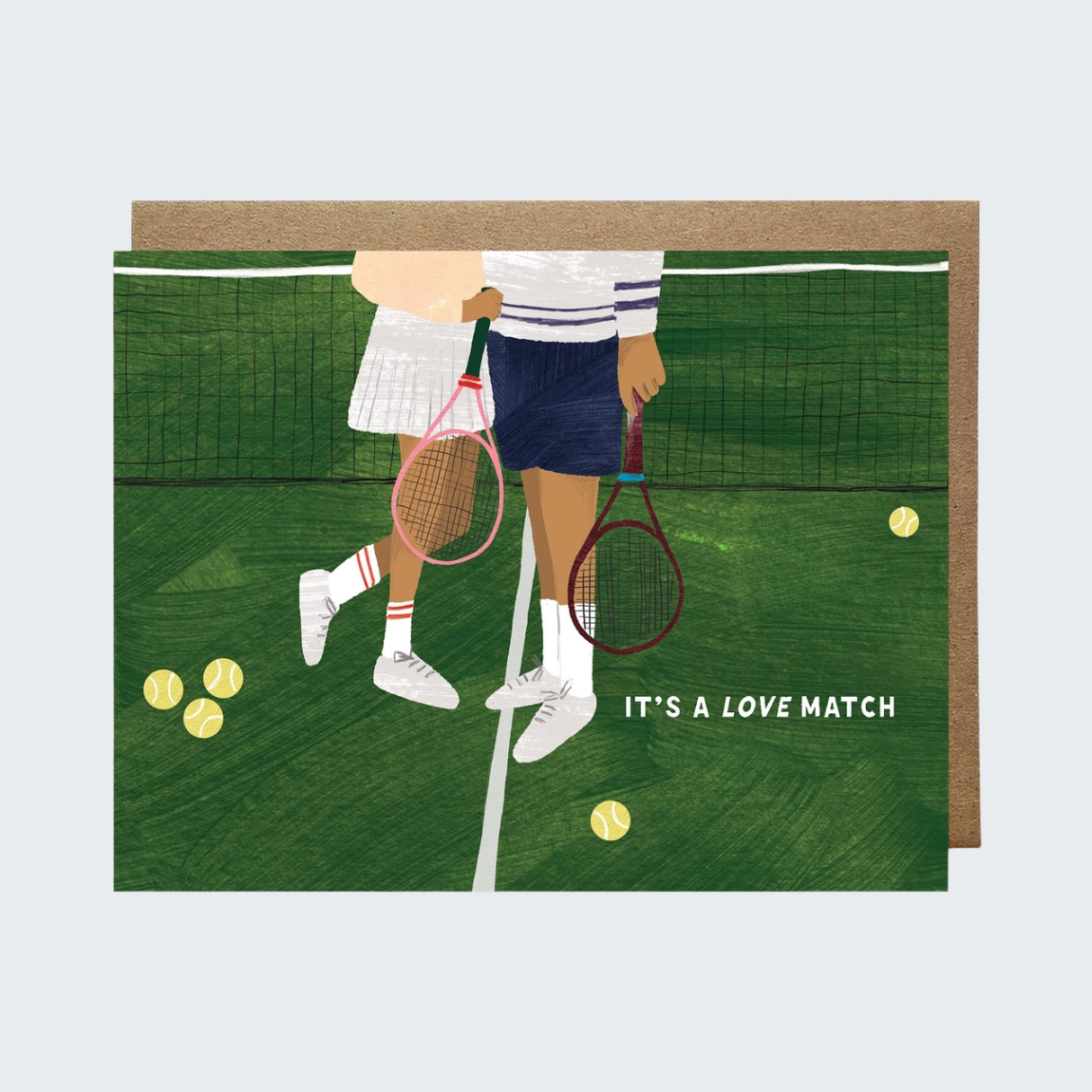 It's a Love Match Tennis Card