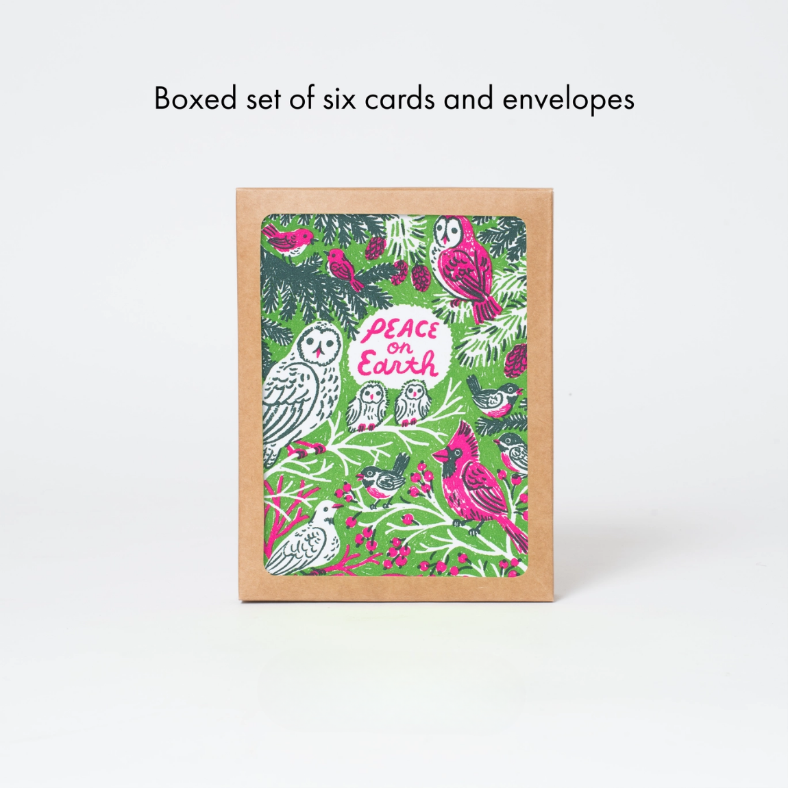 Phoebe Wahl Peace Birds Holiday Boxed Card Set